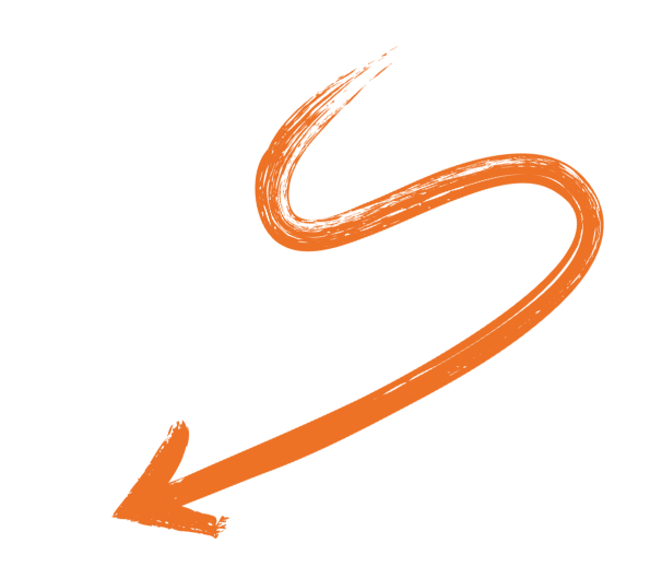 Arrow pointing to phone